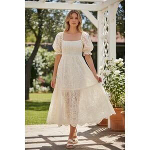 Lost + Wander Eyelet Lace Dress – Size Small